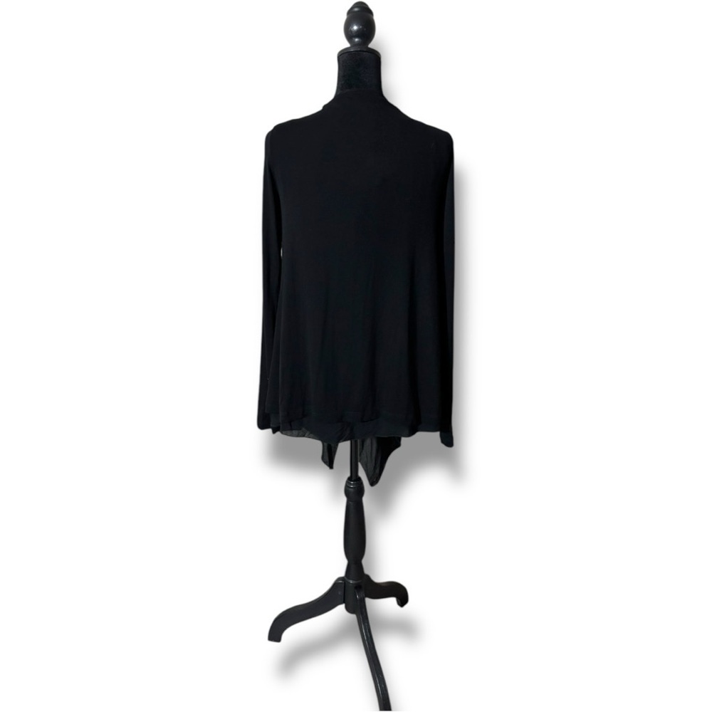 Phase Eight Black Flowy High Low with Open Relaxed Fit NWT Cardigan - Picture 7 of 16